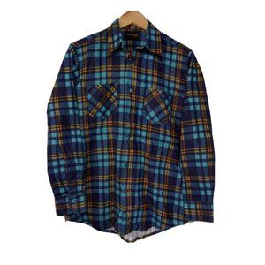 Chandler Vintage Plaid 100% Corton Flannel Shirt Men’s Size Medium 15-15.5